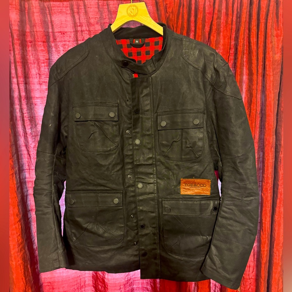 Tobacco Motorwear McCoy Waxed Motorcycle Jacket